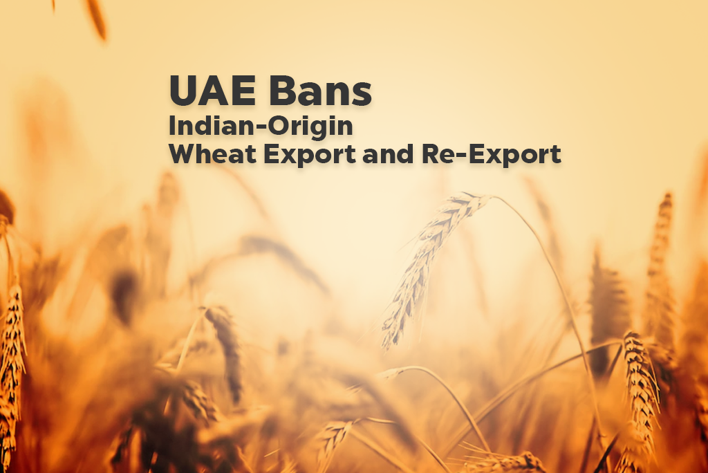 UAE Bans Indian-Origin Wheat Export and Re-Export