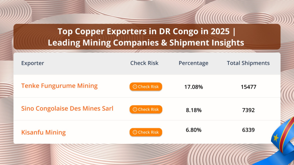 Top Copper Exporters in DR Congo in 2025 | Leading Mining Companies & Shipment Insights 