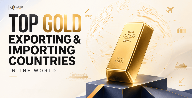 Top Gold Exporting and Importing Countries in the World