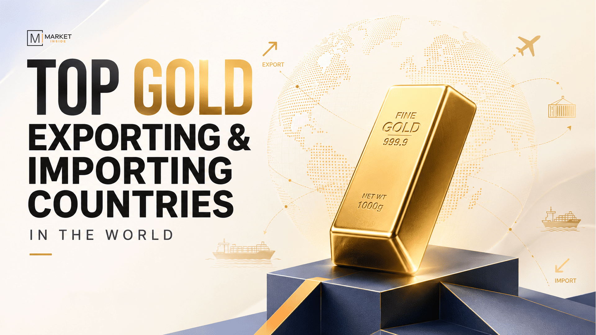 Top Gold Exporting and Importing Countries in the World